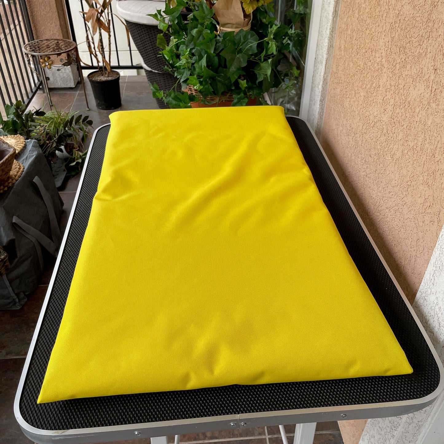 Yellow Waterproof Mat for Ruff Land Kennel - Large, XL, Intermediate, Backseat Rider, Medium, Small